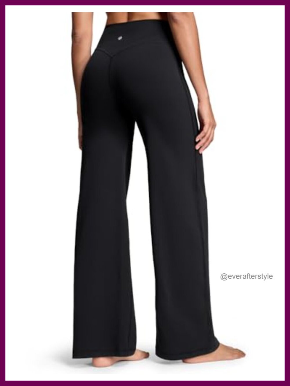 Wide Leg Yoga Pants for Women High Rise 29" Inseam No Front Seam Four-Way